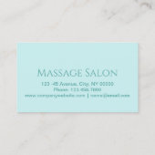 美しいサロンスパマッサージサロンアロマセラピー 名刺 (裏面)