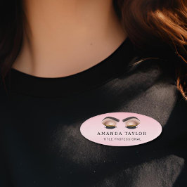 美しいサロンスパメイクアップピンクプロフェッショナル 名札