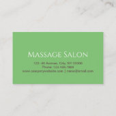 美しいサロンスパ指圧マッサージサロン 名刺 (裏面)