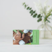 美しいサロンスパ指圧マッサージサロン 名刺 (スタンド正面)