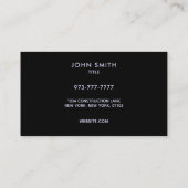 美しいサロンスローガンビジネスカード 名刺 (裏面)