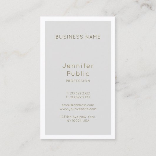 美しいサロンディレクター化粧アーティストラグジュエレガントアリー 名刺 (裏面)