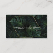 美しいサロンネオン抽象芸術モダン女性 名刺 (裏面)