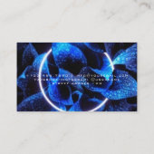 美しいサロンネオン抽象芸術モダン女性 名刺 (裏面)