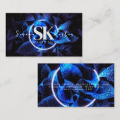 美しいサロンネオン抽象芸術モダン女性 名刺 (正面/裏面)