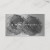 美しいサロンネオン抽象芸術モダン女性 名刺 (裏面)