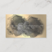 美しいサロンネオン抽象芸術モダン女性 名刺 (裏面)