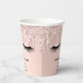 美しいサロンバラ金ゴールドグリッター放映事業 紙コップ (右)