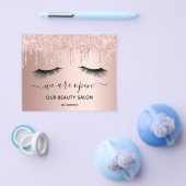 美しいサロンバラ金ゴールドグリッター点滅 チラシ (シングル)