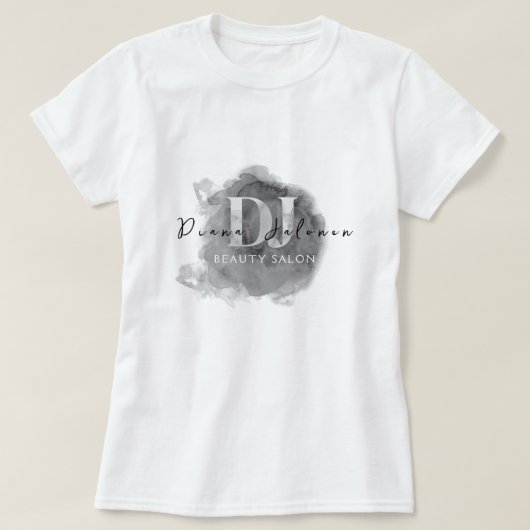 美しいサロンパーソナライズされた女性 Tシャツ (デザイン正面)