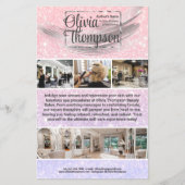 美しいサロンパールシルバーカレンダー チラシ (正面)