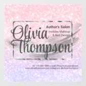 美しいサロンパールシルバー ウィンドウサイン (シート)