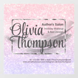 美しいサロンパールシルバー ウィンドウサイン