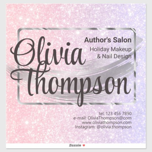 美しいサロンパールシルバー シール (シート)