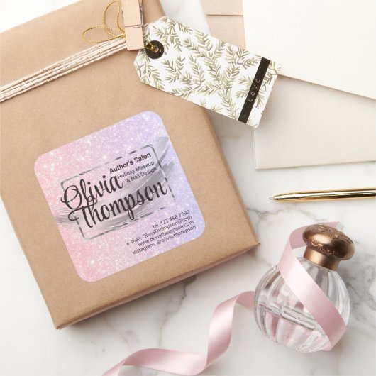 美しいサロンパールシルバー スクエアシール (ギフト)