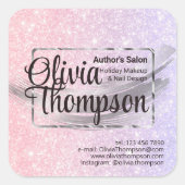 美しいサロンパールシルバー スクエアシール (正面)