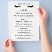 美しいサロンビジネスサービスフライヤー チラシ (手)