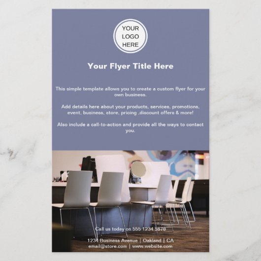 美しいサロンビジネスロゴのマーケティング広告ズ チラシ (正面)