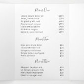 美しいサロンビジネス赤面ピンク3折パンフレット 三つ折りカード (内部中)