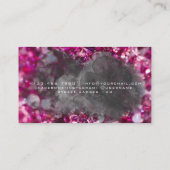 美しいサロンピンク 名刺 (裏面)