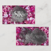 美しいサロンピンク 名刺 (正面/裏面)