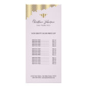 美しいサロンフェイク金ゴールド箔 ラックカード (正面)