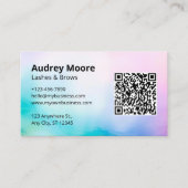 美しいサロンブランディング睫毛 名刺 (正面)