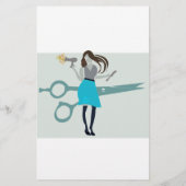 美しいサロンヘアスタイリスト美容師価格表 チラシ (裏面)