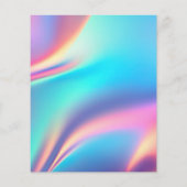 美しいサロンホログラフィックエステティシャン追加ロゴ チラシ (裏面)