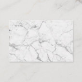 美しいサロンマッサージセラピー大理石アポイントメント 予約カード (裏面)