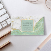 美しいサロンミント&金ゴールドアゲートマーブルモダンホテル 名刺