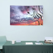 美しいサロンメイクアップアーティストのヘアスタイリストエステティシャン 横断幕 (トレードショー)