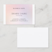 美しいサロンメイクアップアーティストプロフェッショナル エレガント 名刺 (正面/裏面)