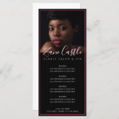 美しいサロンメニュー価格表 メニュー (正面/裏面)