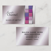 美しいサロンメークアップアーティスト名刺 名刺 (正面/裏面)
