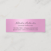 美しいサロンモダンピンクガーリーロイヤリティ ロイヤリティカード (裏面)