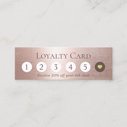 美しいサロンモダン赤面バラ金ゴールドロイヤリティ ロイヤリティカード (正面)