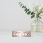 美しいサロンモダン赤面バラ金ゴールドロイヤリティ ロイヤリティカード (スタンド正面)