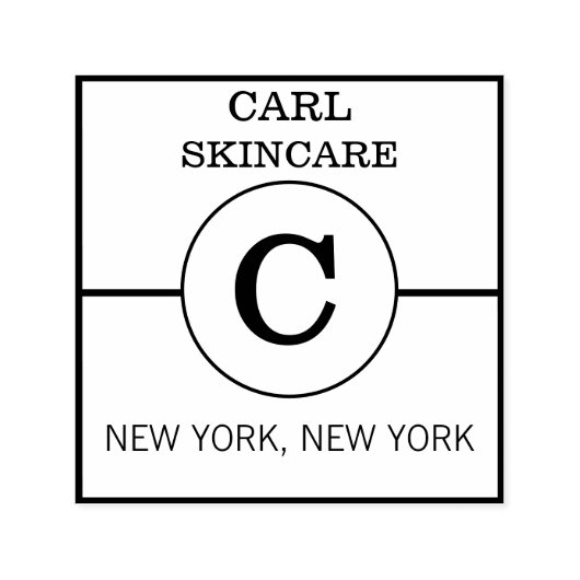 美しいサロンモノグラム自己インキングゴムスタンプ セルフインキングスタンプ (デザイン)