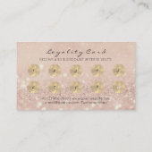 美しいサロンロイヤリティカードメイクアップアーティストラッシュ10 ロイヤリティカード (裏面)