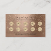 美しいサロンロイヤリティカードメイクアップスキニーラッシュ10 ロイヤリティカード (裏面)