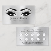 美しいサロンロイヤリティカードメイクアップハート点滅10 ロイヤリティカード (正面/裏面)