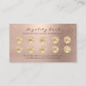 美しいサロンロイヤリティカード化粧コーヒーフラッシュ10 ロイヤリティカード (裏面)