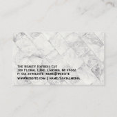 美しいサロンロゴ | 大理石タイル 名刺 (裏面)