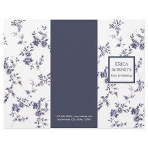 美しいサロンヴィンテージChinoiserieブルーフローラ