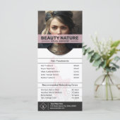 美しいサロン価格リストラックカード (スタンド正面)