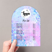 美しいサロン価格表アクリル招待状 アクリル招待状 (インサイチュ (ポータブル))