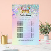 美しいサロン価格表 アクリルサイン (ウェディング)