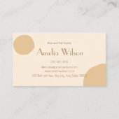 美しいサロン名刺 名刺 (裏面)