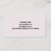 美しいサロン名刺 名刺 (裏面)